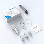 TV, Audio-Video si Foto - Portabile audio - Casti audio - Casca Bluetooth New Bee B41, Baterie 24 ore, Multipoint, Universala, Culoare Alb - Infinity.ro