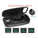 TV, Audio-Video si Foto - Portabile audio - Casti audio - Casca Bluetooth CerCip G10, Anulare zgomot, Autonomie 27 ore, Carcasa de incarcare, Suport cu intindere,  Multipoint - Infinity.ro