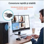 TV, Audio-Video si Foto - Portabile audio - Casti audio - Casca Bluetooth CerCip G10, Anulare zgomot, Autonomie 27 ore, Carcasa de incarcare, Suport cu intindere,  Multipoint - Infinity.ro