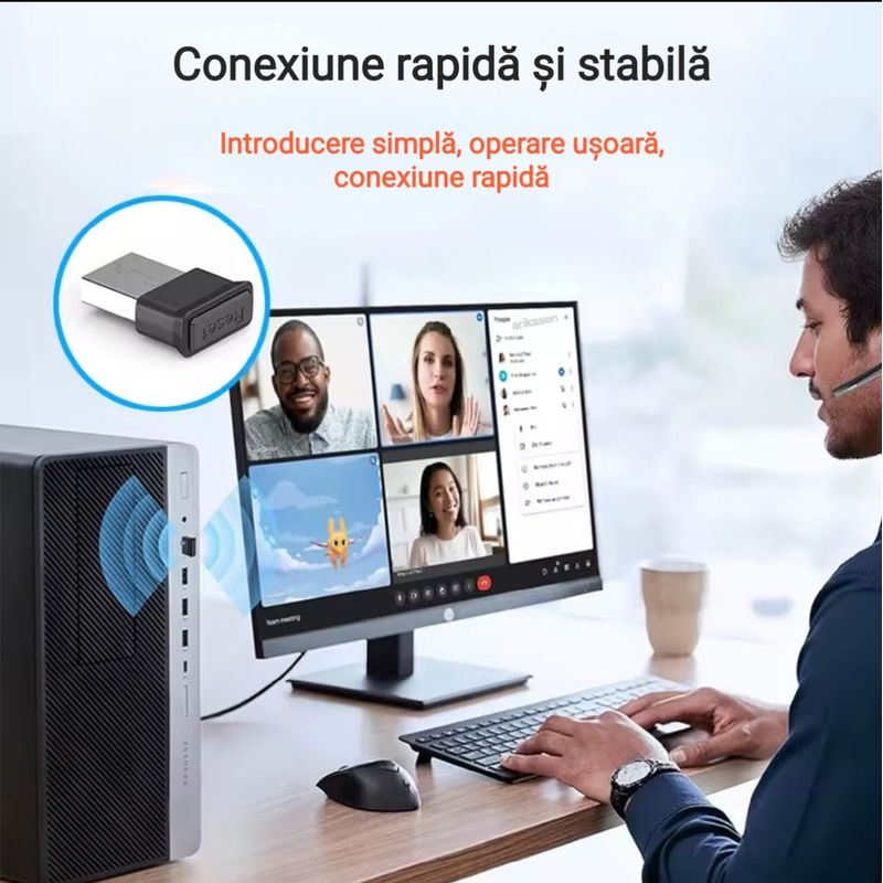 TV, Audio-Video si Foto - Portabile audio - Casti audio - Casca Bluetooth CerCip G10, Anulare zgomot, Autonomie 27 ore, Carcasa de incarcare, Suport cu intindere,  Multipoint - Infinity.ro