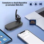 TV, Audio-Video si Foto - Portabile audio - Casti audio - Casca Bluetooth CerCip G10, Anulare zgomot, Autonomie 27 ore, Carcasa de incarcare, Suport cu intindere,  Multipoint - Infinity.ro