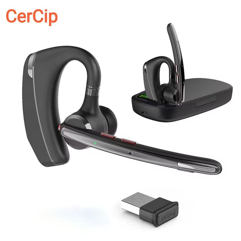 TV, Audio-Video si Foto - Portabile audio - Casti audio - Casca Bluetooth CerCip G10, Anulare zgomot, Autonomie 27 ore, Carcasa de incarcare, Suport cu intindere,  Multipoint - Infinity.ro