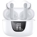 TV, Audio-Video si Foto - Portabile audio - Casti audio - Casti Wireless TWS CerCip S42 cu izolare a zgomotului ENC+ANC, Autonomie 40 ore, Control prin Touch, Universale, Alb - Infinity.ro