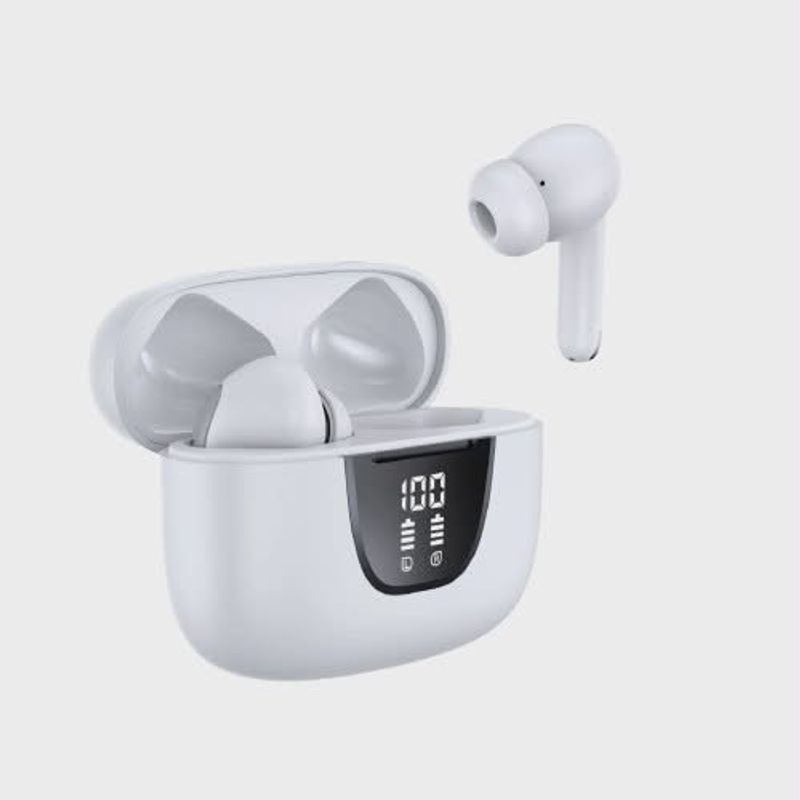 TV, Audio-Video si Foto - Portabile audio - Casti audio - Casti Wireless TWS CerCip S42 cu izolare a zgomotului ENC+ANC, Autonomie 40 ore, Control prin Touch, Universale, Alb - Infinity.ro