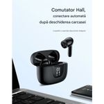 TV, Audio-Video si Foto - Portabile audio - Casti audio - Casti Wireless TWS CerCip S42 cu izolare a zgomotului ENC+ANC, Autonomie 40 ore, Control prin Touch, Universale, Alb - Infinity.ro