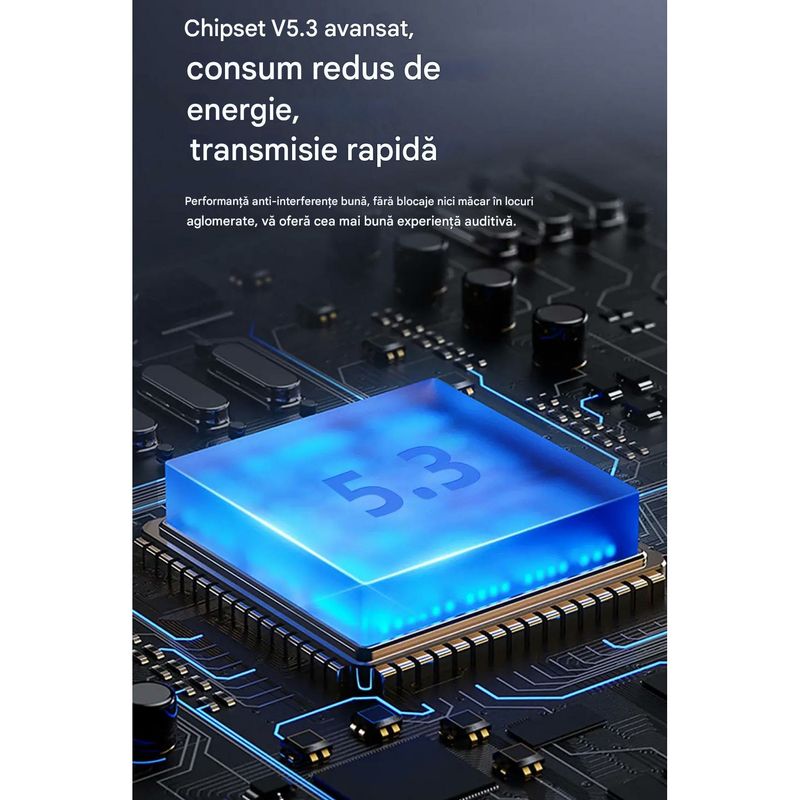 TV, Audio-Video si Foto - Portabile audio - Casti audio - Casti Wireless TWS CerCip S42 cu izolare a zgomotului ENC+ANC, Autonomie 40 ore, Control prin Touch, Universale, Alb - Infinity.ro