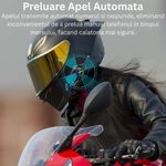 TV, Audio-Video si Foto - Portabile audio - Casti audio - Casca Bluetooth Moto Y12, Pentru Motocicleta, Autonomie 13 ore, Anulare Zgomot, Rezistenta la apa,Pentru un singur rider - Infinity.ro
