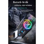 TV, Audio-Video si Foto - Portabile audio - Casti audio - Casca Bluetooth Moto Y12, Pentru Motocicleta, Autonomie 13 ore, Anulare Zgomot, Rezistenta la apa,Pentru un singur rider - Infinity.ro
