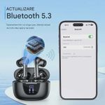 TV, Audio-Video si Foto - Portabile audio - Casti audio - Casti Wireless TWS CerCip S42 cu izolare a zgomotului ENC+ANC, Autonomie 40 ore, Control prin Touch, Universale, Negru - Infinity.ro
