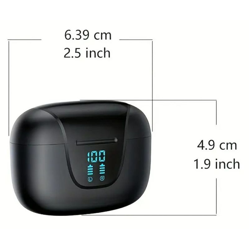 TV, Audio-Video si Foto - Portabile audio - Casti audio - Casti Wireless TWS CerCip S42 cu izolare a zgomotului ENC+ANC, Autonomie 40 ore, Control prin Touch, Universale, Negru - Infinity.ro