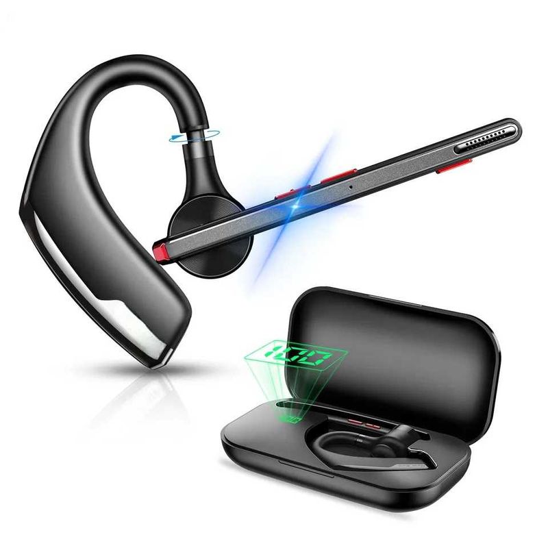 TV, Audio-Video si Foto - Portabile audio - Casti audio - Casca Bluetooth New Bee M51, Baterie 60 ore, Cu carcasa, Doua microfoane, Reducere zgomot DSP, 2 Metode de incarcare - Infinity.ro