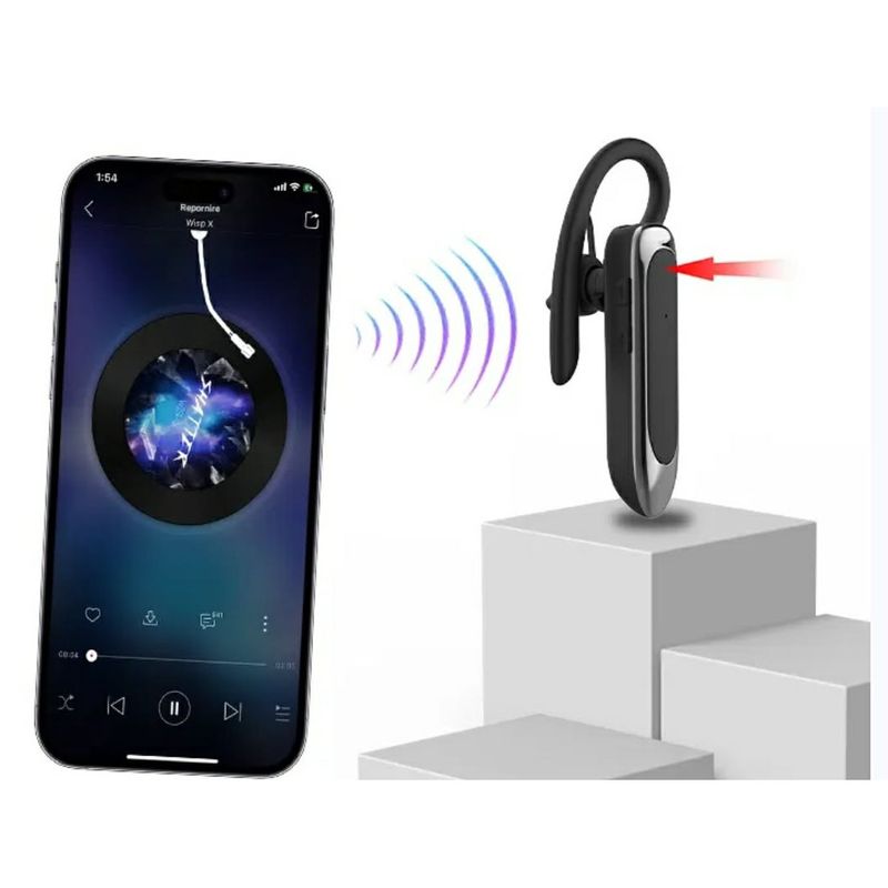 TV, Audio-Video si Foto - Portabile audio - Casti audio - Casca Bluetooth CerCip B48, Autonomie baterie 24 ore, Bluetooth, Anulare zgomot, Doua microfoane, Multipoint, Buton mute - Infinity.ro