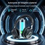 TV, Audio-Video si Foto - Portabile audio - Casti audio - Casti Wireless CerCip TV-966, Pentru TV, Baterie 40 ore, Anulare zgomot, Aux/RCA/Cablu optic, Cu statie de incarcare - Infinity.ro