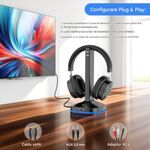 TV, Audio-Video si Foto - Portabile audio - Casti audio - Casti Wireless CerCip TV-966, Pentru TV, Baterie 40 ore, Anulare zgomot, Aux/RCA/Cablu optic, Cu statie de incarcare - Infinity.ro