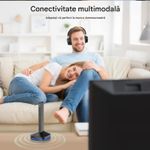 TV, Audio-Video si Foto - Portabile audio - Casti audio - Casti Wireless CerCip TV-966, Pentru TV, Baterie 40 ore, Anulare zgomot, Aux/RCA/Cablu optic, Cu statie de incarcare - Infinity.ro