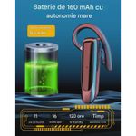 TV, Audio-Video si Foto - Portabile audio - Casti audio - Casca Bluetooth CerCip K30, Autonomie baterie 16 ore, Anulare zgomot, Oprire microfon, Multipoint - Infinity.ro