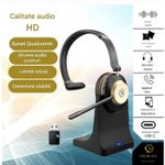 TV, Audio-Video si Foto - Portabile audio - Casti audio - Casca Call Center BT881, Statie de incarcare, Baterie 45 ore, Anulare zgomot, Multipoint - Infinity.ro