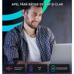 TV, Audio-Video si Foto - Portabile audio - Casti audio - Casca Bluetooth CerCip G3, Autonomie baterie 15 ore, Cu carcasa de incarcare, Eliminare Zgomot, Universala, Negru - Infinity.ro