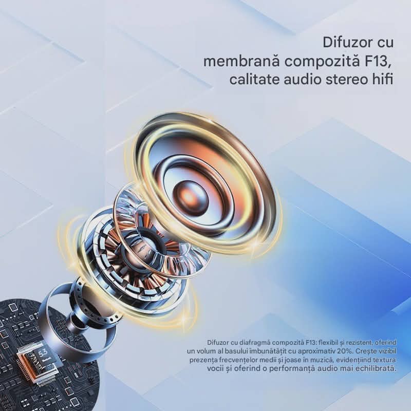 TV, Audio-Video si Foto - Portabile audio - Casti audio - Casca Bluetooth CerCip G3, Autonomie baterie 15 ore, Cu carcasa de incarcare, Eliminare Zgomot, Universala, Negru - Infinity.ro