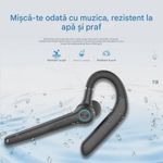 TV, Audio-Video si Foto - Portabile audio - Casti audio - Casca Bluetooth CerCip G3, Autonomie baterie 15 ore, Cu carcasa de incarcare, Eliminare Zgomot, Universala, Negru - Infinity.ro