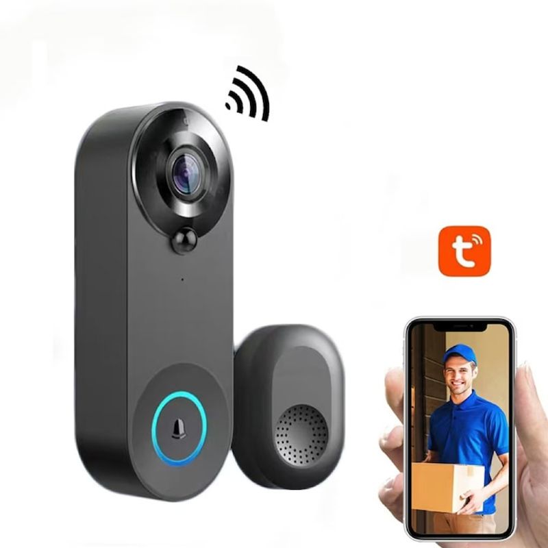 Casa si Gradina - Electrice - Smart Home - Control acces si accesorii - Sonerie Wireless, HD 1080P, Wi-fi, Unghi larg de 166 grade, Aplicatie, Senzor detectie miscare - Infinity.ro