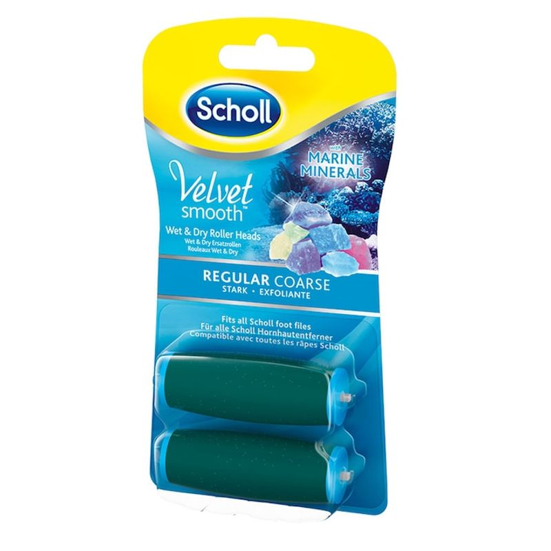 Ingrijire personala si Cosmetice - Manichiura si pedichiura - Pile cosmetice - Rezerve pila electronica reincarcabila Scholl Velvet Smooth Wet & Dry, 2 buc - Infinity.ro
