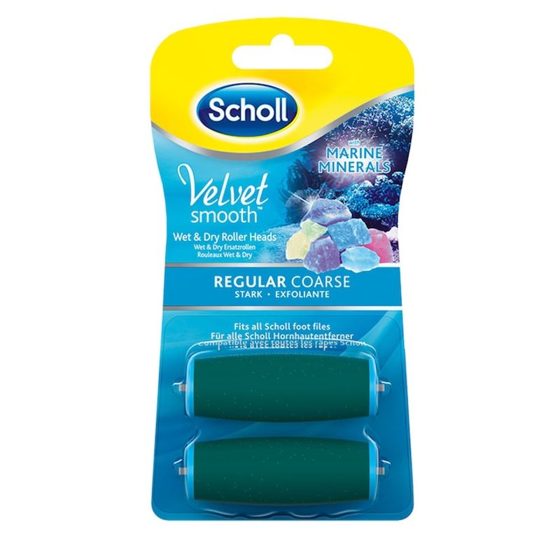 Ingrijire personala si Cosmetice - Manichiura si pedichiura - Pile cosmetice - Rezerve pila electronica reincarcabila Scholl Velvet Smooth Wet & Dry, 2 buc - Infinity.ro