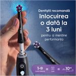 Ingrijire personala si Cosmetice - Igiena dentara - Rezerve si accesorii - Rezerve periuta de dinti Oral-B iO Radiant White, compatibile doar cu seria iO, Negru, 4 buc - Infinity.ro