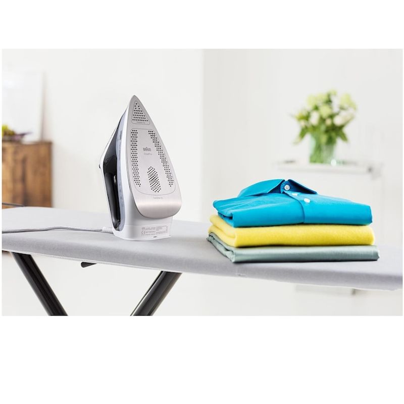Electronice si Electrocasnice - Ingrijirea tesaturilor - Fiare de calcat - Fier de calcat Braun TexStyle 7 Pro SI7149WB, 2900W, jet de abur 220g/min, sistem antipicurare, gri - Infinity.ro