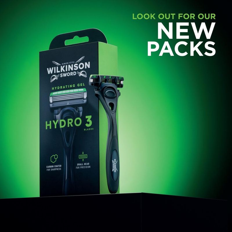 Ingrijire personala si Cosmetice - Aparate & accesorii ingrijire personala - Aparate de ras si tuns - Aparate de ras clasice - Aparat De Ras Wilkinson Sword Hydro 3 Pentru Barbati, Maner De Ras + 5 Lame De Ras, Rezervoare De Gel Hidratant - Infinity.ro