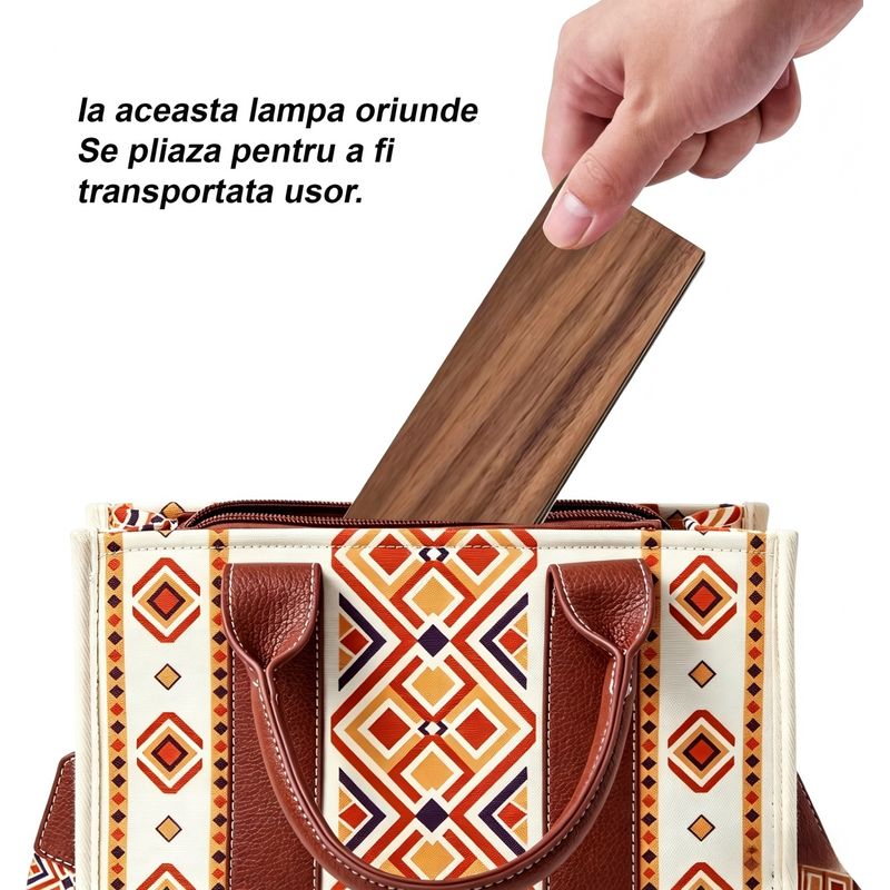 Casa si Gradina - Corpuri si surse de iluminat - Veioze si lampi - Lampi de veghe copii - Lampa decorativa pliabila tip carte, Bluetooth, iluminare LED, acumulator 1800 mAh, card - Infinity.ro