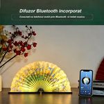 Casa si Gradina - Corpuri si surse de iluminat - Veioze si lampi - Lampi de veghe copii - Lampa decorativa pliabila tip carte, Bluetooth, iluminare LED, acumulator 1800 mAh, card - Infinity.ro
