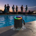 TV, Audio-Video si Foto - Portabile audio - Boxe portabile - Boxa portabila Bluetooth GU-192, 10 W, FM, Stereo, Li-Ion / 1200 mAh, rezistenta la apa, iluminare colorata LED, negru - Infinity.ro