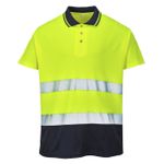 Casa si Gradina - Constructii - Echipamente de lucru - Imbracaminte protectia muncii - Tricou de protectie cu guler si benzi reflectorizante Confort Bicolor Portwest-S174, galben - L - Infinity.ro