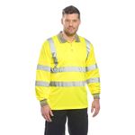 Casa si Gradina - Constructii - Echipamente de lucru - Imbracaminte protectia muncii - Tricou de protectie Polo HiVis cu maneci lungi Portwest- S277, galben - M - Infinity.ro