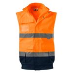 Fashion, accesorii si bijuterii - Barbati - Imbracaminte - Jachete si geci barbati - Jacheta unisex, HV Guard 4 in 1 5V2, Malfini Portocaliu 4XL - Infinity.ro