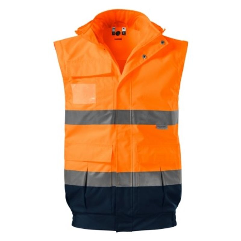 Fashion, accesorii si bijuterii - Barbati - Imbracaminte - Jachete si geci barbati - Jacheta unisex, HV Guard 4 in 1 5V2, Malfini Portocaliu 4XL - Infinity.ro