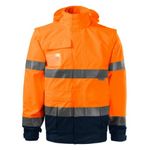 Fashion, accesorii si bijuterii - Barbati - Imbracaminte - Jachete si geci barbati - Jacheta unisex, HV Guard 4 in 1 5V2, Malfini Portocaliu 4XL - Infinity.ro