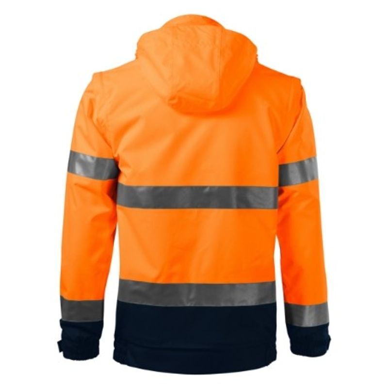 Fashion, accesorii si bijuterii - Barbati - Imbracaminte - Jachete si geci barbati - Jacheta unisex, HV Guard 4 in 1 5V2, Malfini Portocaliu 4XL - Infinity.ro