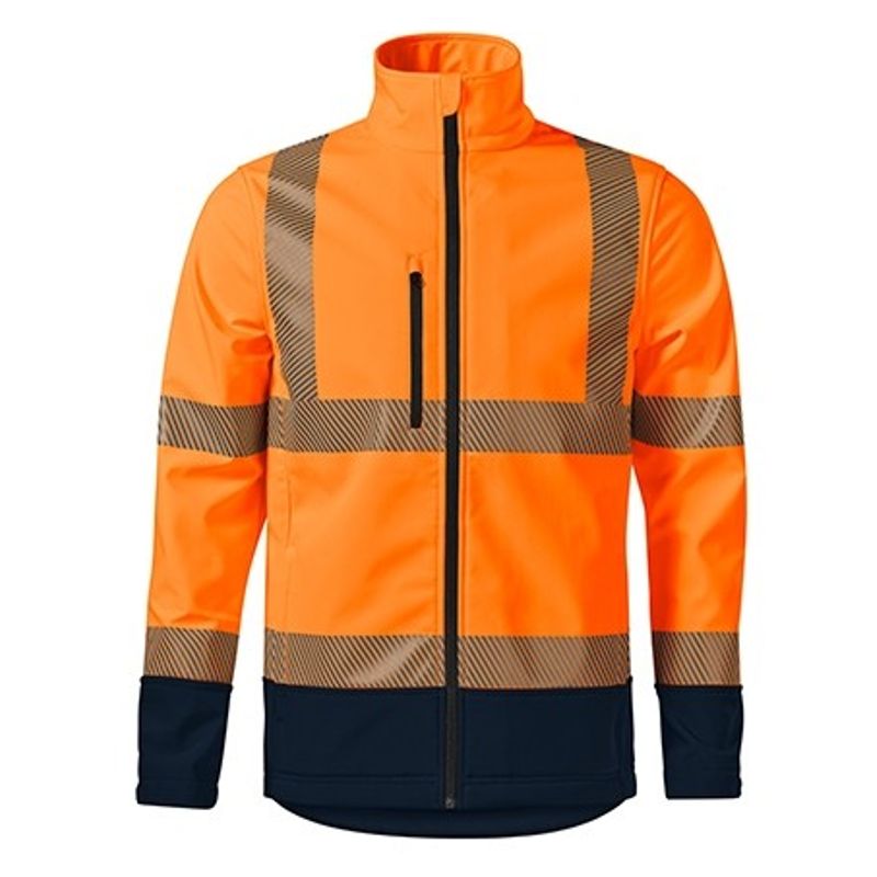 Fashion, accesorii si bijuterii - Barbati - Imbracaminte - Jachete si geci barbati - Jacheta softshell unisex, HV Drop 5V3, Malfini, portocaliu - 2XL - Infinity.ro