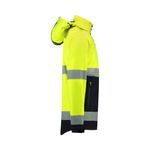 Fashion, accesorii si bijuterii - Barbati - Imbracaminte - Jachete si geci barbati - Jacheta softshell unisex, Bi-color EN ISO 20471 Softshell T52, Malfini, galben - 2XL - Infinity.ro