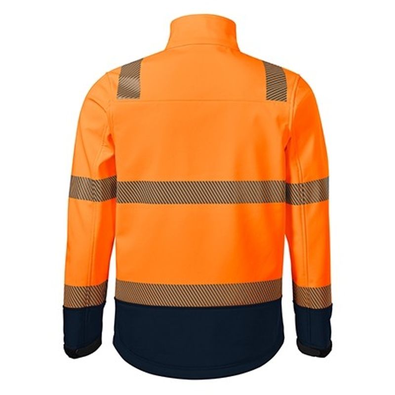 Fashion, accesorii si bijuterii - Barbati - Imbracaminte - Jachete si geci barbati - Jacheta softshell unisex, HV Drop 5V3, Malfini, portocaliu - 2XL - Infinity.ro