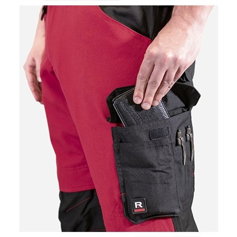 Casa si Gradina - Constructii - Echipamente de lucru - Imbracaminte protectia muncii - Pantaloni de lucru pentru barbati, Vertex W07, Malfini, 66% poliamida, 10 buzunare 52 Rosu Marlboro - Infinity.ro