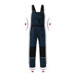 Casa si Gradina - Constructii - Echipamente de lucru - Imbracaminte protectia muncii - Salopeta de lucru pentru barbati Malfini Woody W02, 100% bumbac, 8 buzunare, intarituri Albastru 60/62 - Infinity.ro