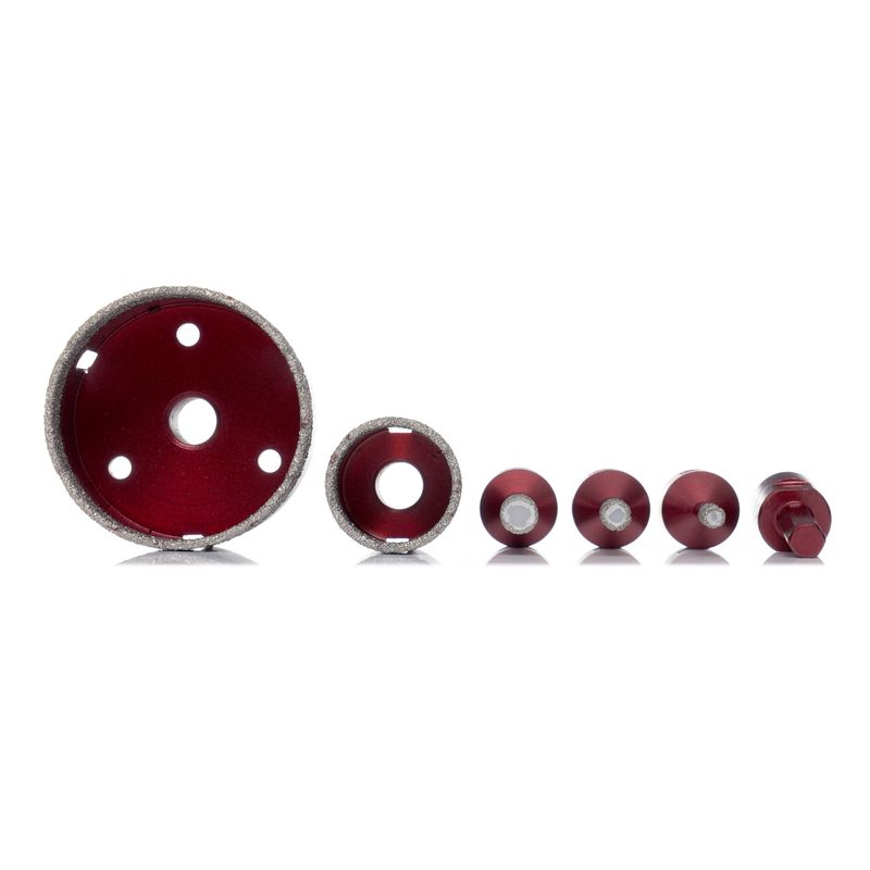 Casa si Gradina - Constructii - Scule electrice si accesorii - Seturi si accesorii pentru gaurit si insurubat - Set carote diamantate, beton, Kraft&Dele, 6 piese, KD11219 - Infinity.ro