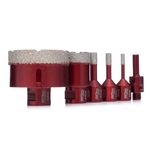 Casa si Gradina - Constructii - Scule electrice si accesorii - Seturi si accesorii pentru gaurit si insurubat - Set carote diamantate, beton, Kraft&Dele, 6 piese, KD11219 - Infinity.ro