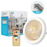 Electronice si Electrocasnice - Climatizare si sisteme de incalzire - Aparate racire aer - Ventilatoare - Ventilator de tavan cu iluminare LED , Multifunctional, Lampa 21W, 3 Culori ale Luminii, Alb - Infinity.ro