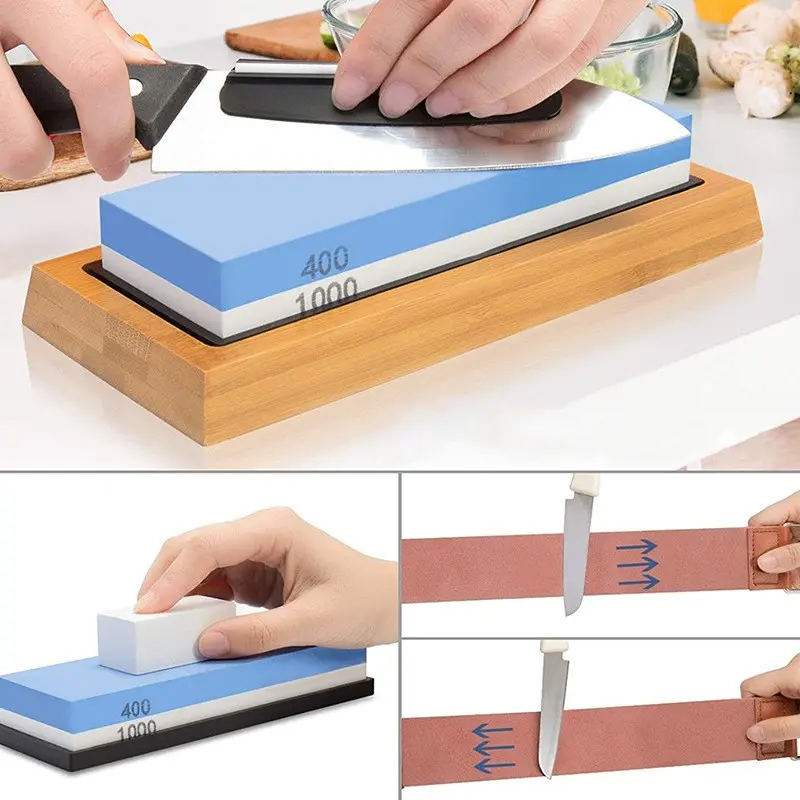 Casa si Gradina - Bucatarie si vesela - Ustensile bucatarie - Ascutitoare cutite - Piatra ascutit cutite, Kraft&Dele KD10576, granulatii diferite - Infinity.ro