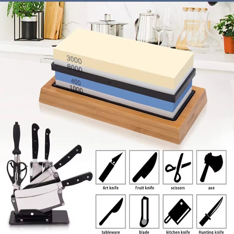 Casa si Gradina - Bucatarie si vesela - Ustensile bucatarie - Ascutitoare cutite - Piatra ascutit cutite, Kraft&Dele KD10576, granulatii diferite - Infinity.ro