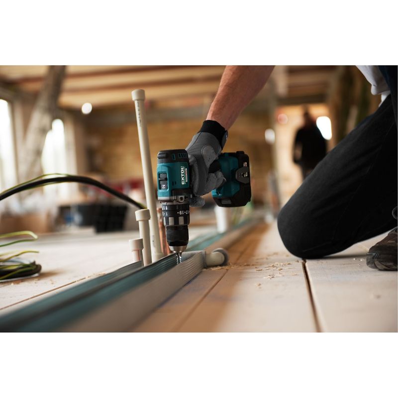 Casa si Gradina - Constructii - Scule electrice si accesorii - Masini de gaurit si insurubat - Masina de gaurit cu impact fara perii, EXTOL, 8791802, 20V, 2000mAh - Infinity.ro